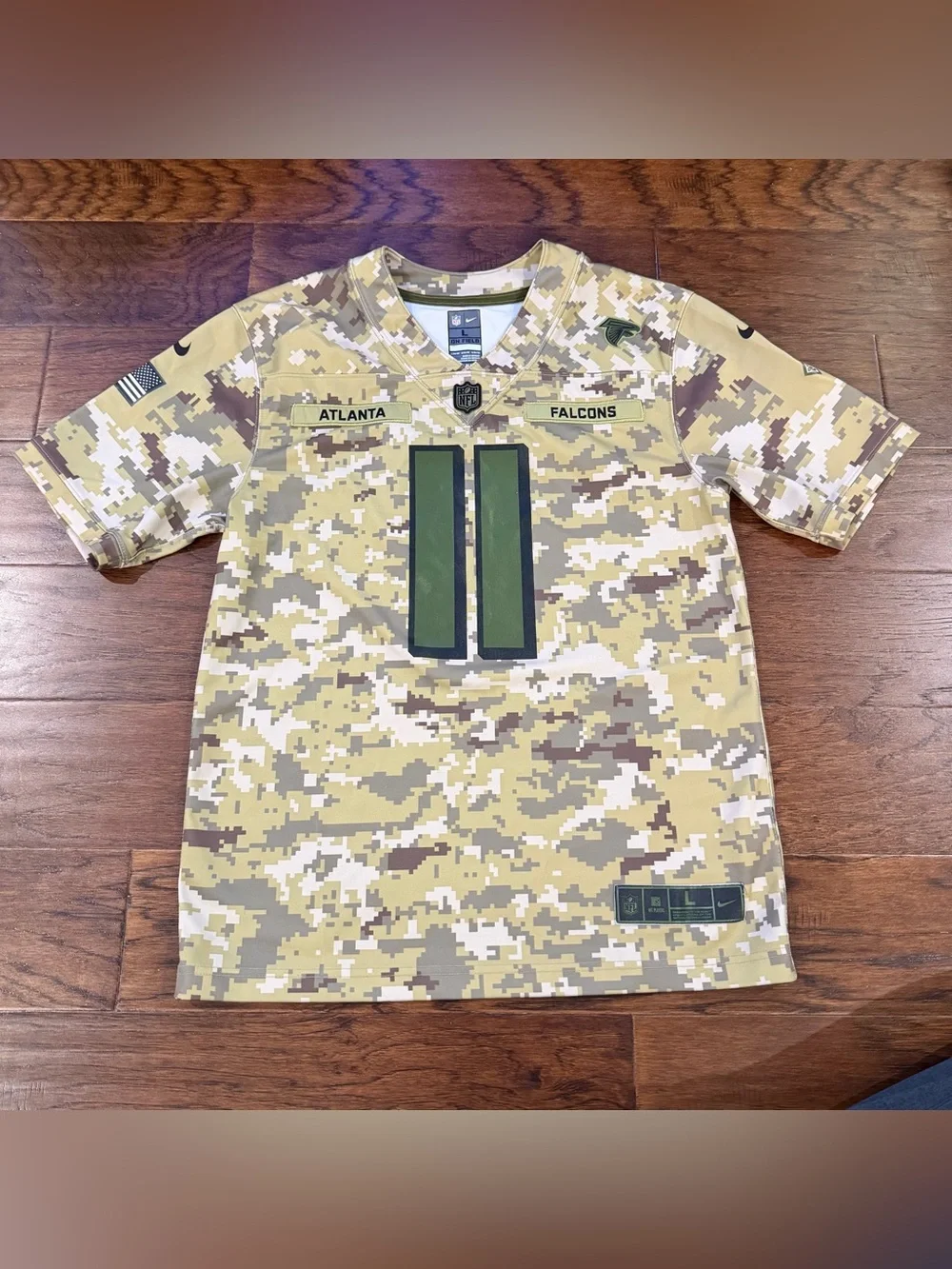 Nike NFL Jersey Salute To Service Atlanta Falcons Julio Jones Youth Large Camo